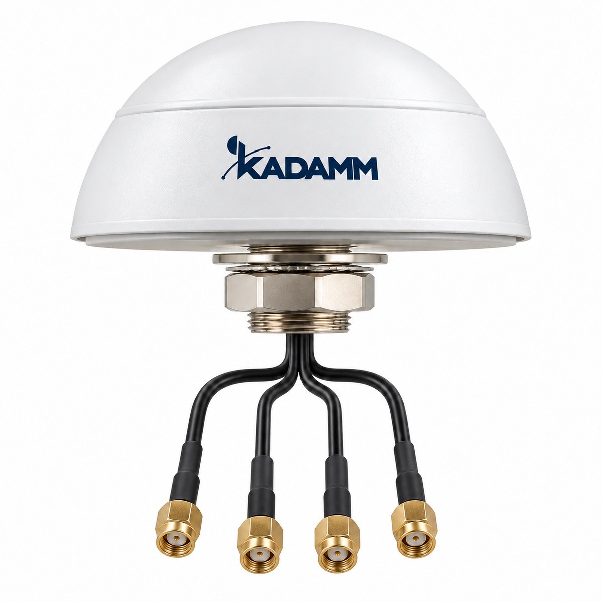 KADAMM LTE2W2-3 — антенна 4G MIMO 2×2 + Wi-Fi MIMO 2×2 для крыши транспорта и шкафов, Ø110 мм, IP67
