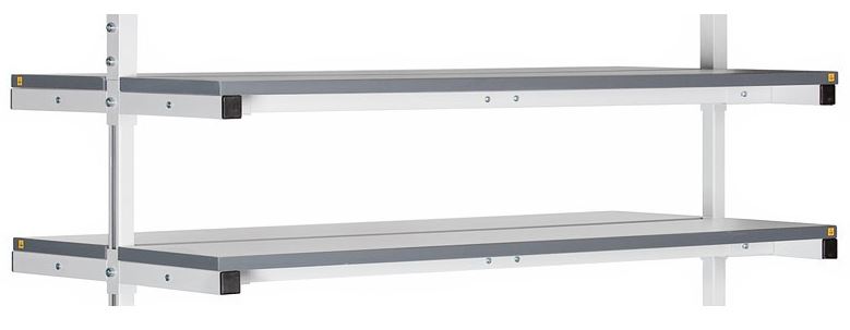 Viking АЛ-О-ПО-18/1-3 2х 1800х300 мм + ESD Дополнительная двойная полка для оборудования (для островных столов серии АЛЬЯНС) (Викинг)