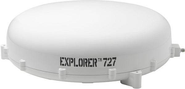 Спутниковый терминал BGAN explorer 727 антенна белого цвета