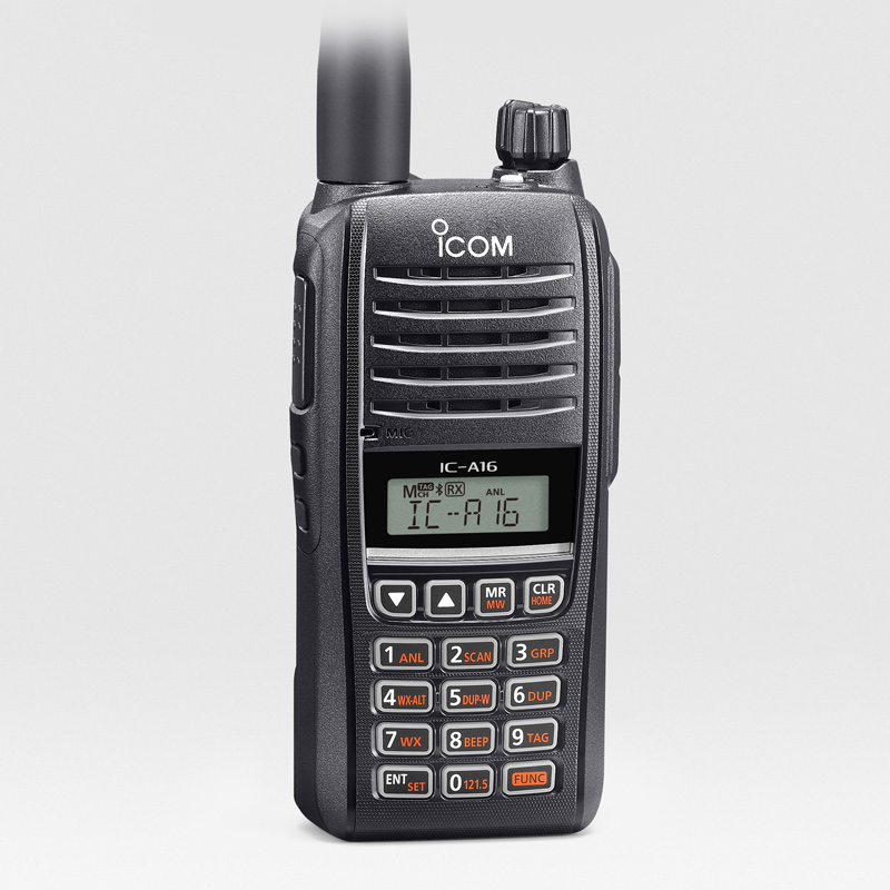 ICOM IC-A16 E Авиационная радиостанция c Bluetooth модулем