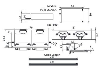 Advantech Модуль PCM-26D2CA-AE