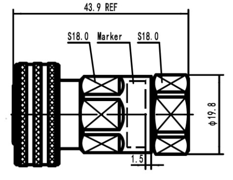 RFS 43MP-SCF12-C03 Штекерный двухтактный разъем