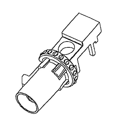 Amphenol 2FA1 WFRP PCB T - разъем FAKRA серии