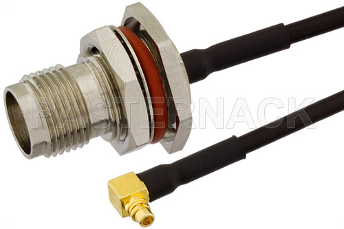 PASTERNACK PE39492 Кабельная сборка TNC (jack) – MMCX (plug)