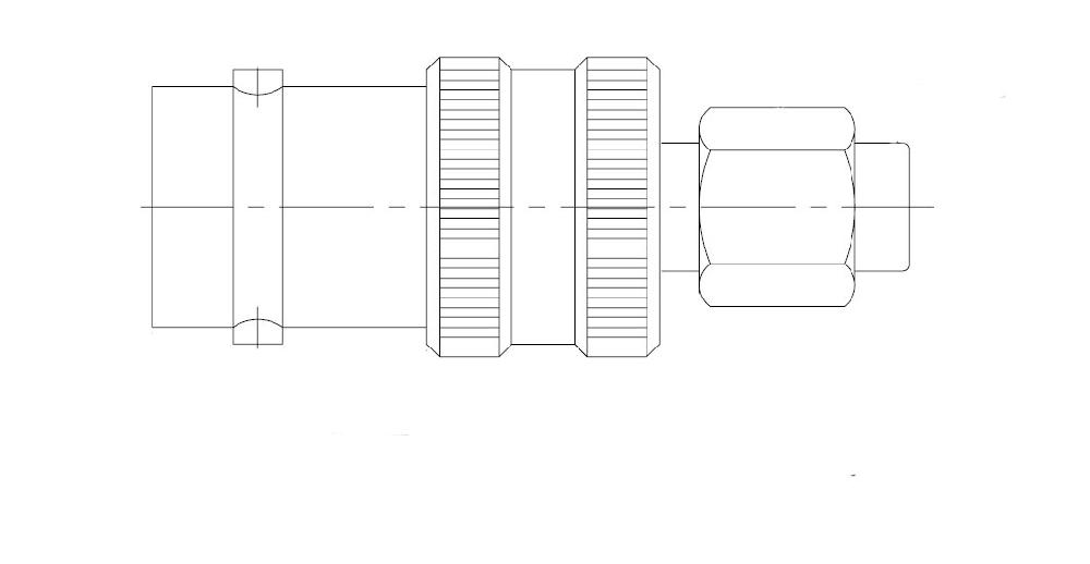 Amphenol APH SMAP BNCJ - адаптер SMA (male) - BNC (female)