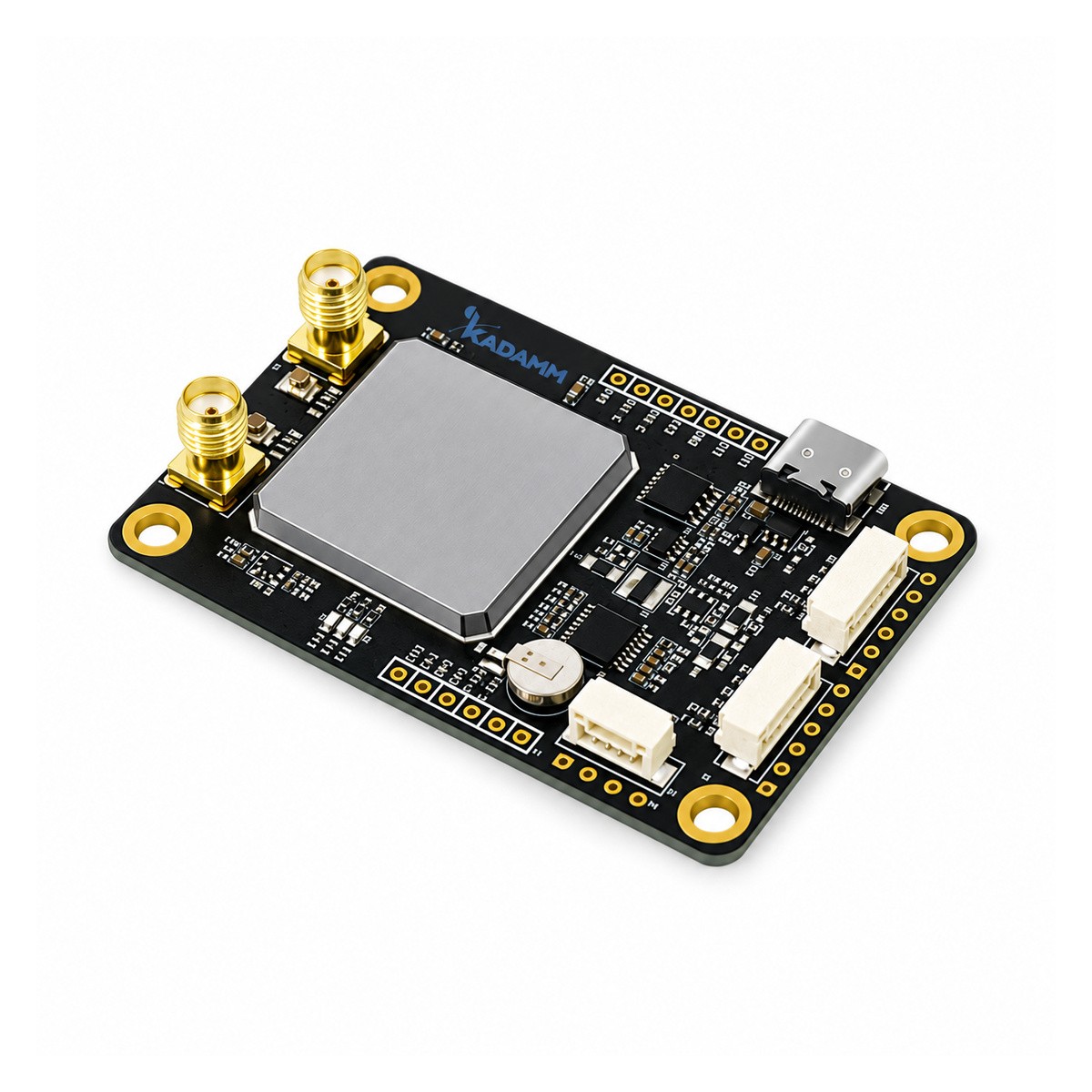 KADAMM GNSS-RTK-MOD-L125-7 — двухантенные RTK-модули ГНСС L1 / L2 / L5, курс 0,1° при базе 1 м, выход UART