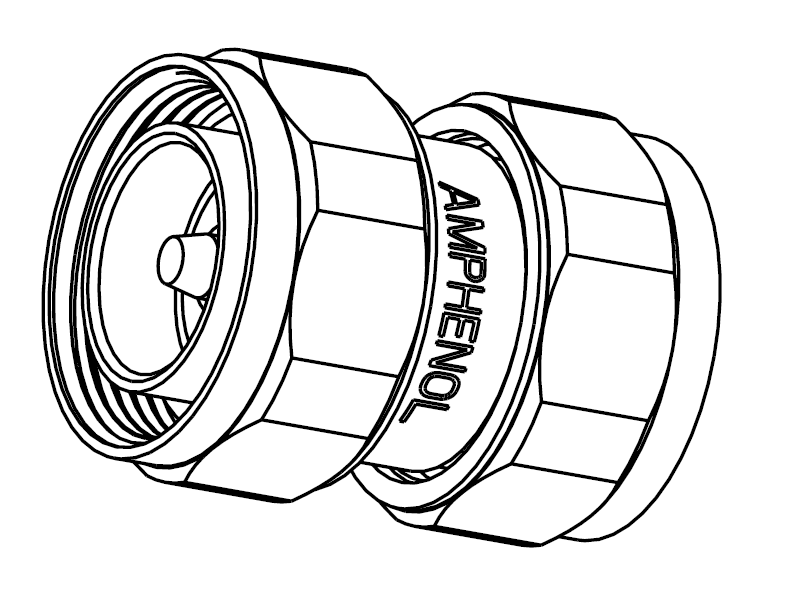 Amphenol 716 62 - адаптер 7/16 (male) - 7/16 (male)