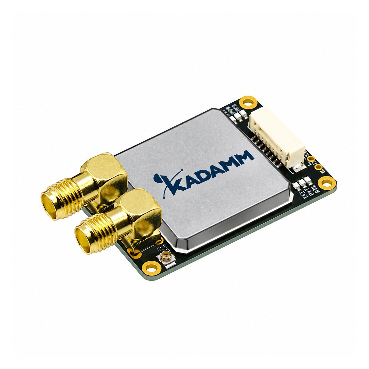 KADAMM GNSS-RTK-MOD-L125-7 — двухантенные RTK-модули ГНСС L1 / L2 / L5, курс 0,1° при базе 1 м, выход UART