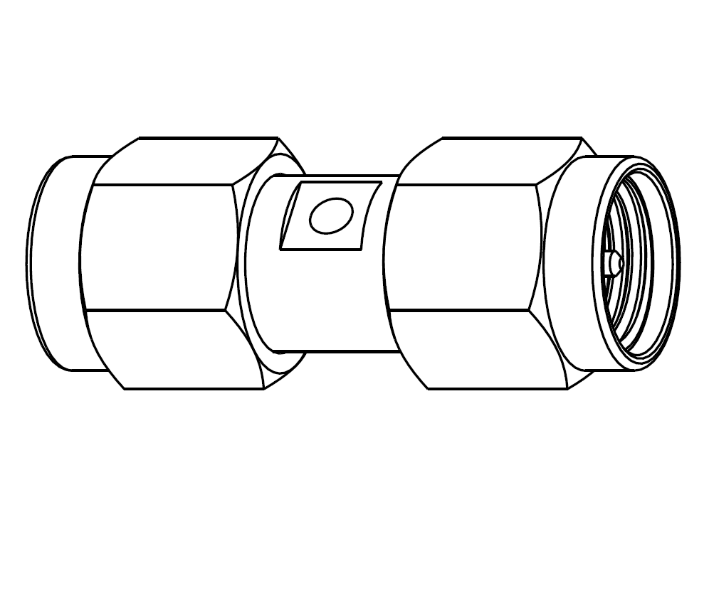 Amphenol 901 9218 SF - адаптер SMA (male) - SMA (male)