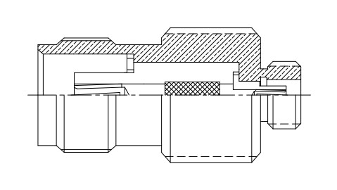 Amphenol 242190 - адаптер MCX (female) - TNC (female)