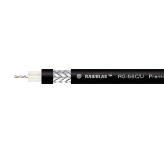 RadioLab RG-58C-U PVC Коаксиальный кабель Black (Радиолаб)