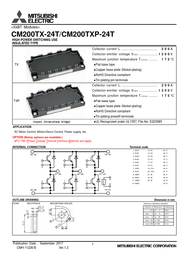 Mitsubishi Electric CM200DY-24T