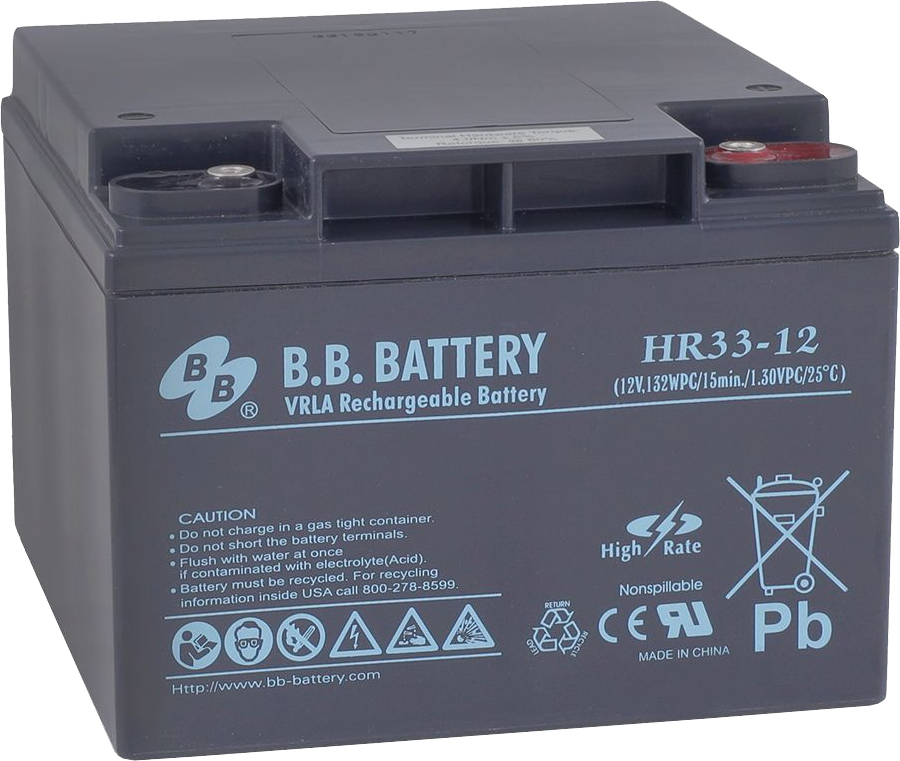ATS Конверс B.B.BATTERY HR 33-12 Аккумуляторная батарея