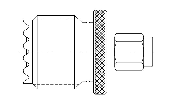 Amphenol 242111 - адаптер SMA (female) - UHF (female)