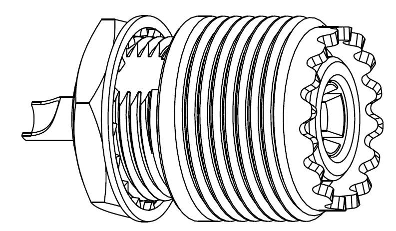 Amphenol 083 875 1002 - разъем UHF серии
