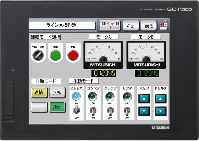 Mitsubishi Electric GT1675M-VTBA Графическая тактильная панель  
