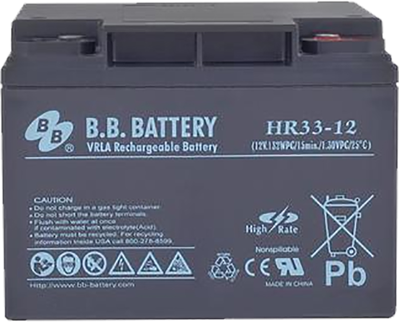 ATS Конверс B.B.BATTERY HR 33-12 Аккумуляторная батарея