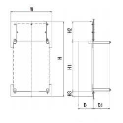 Mitsubishi Electric FR-A8CN09 Комплект для утапливания радиатора (IP20)