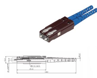 KADAMM KAD-MU-DX  — MU Duplex Fiber Optic Connector