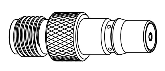 Amphenol 242262 - адаптер QMA (female) - SMA (female)
