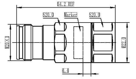 RFS 43F-LCF12-C03 4,3-10 Гнездовой разъем